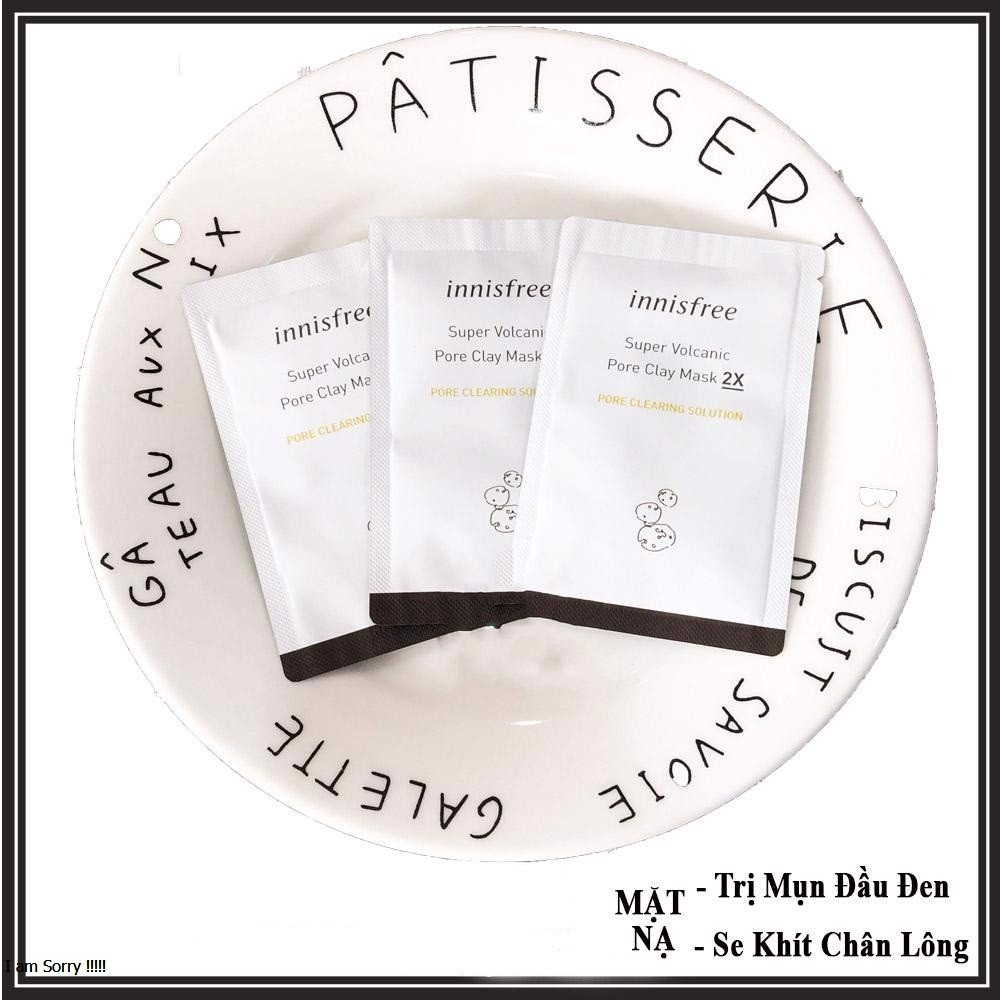 Sample mặt nạ Innisfree Super Volcanic Pore Clay Mask 2X 3ml