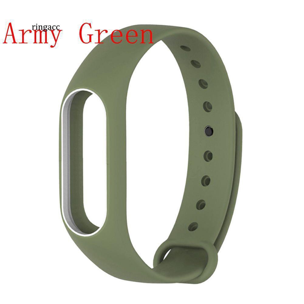 Dây đồng hồ thay thế chất liệu silicon dành cho Xiaomi Mi Band 2