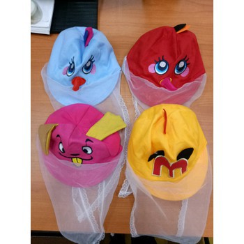 Mũ kèm khăn voan cho bé yêu, nhiều hình ngộ nghĩnh