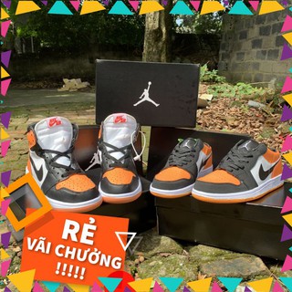 🔥free ship sneaker 🅹🅾🆁🅳🅰🅽 low giày thao nam nữ cổ thấp cam đen
