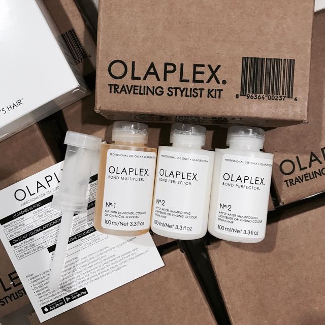 Bộ phục hồi tóc cháy nát hư tổn Olaplex Traveling Stylist Kit 100ml giúp tăng cường các liên kết của tóc