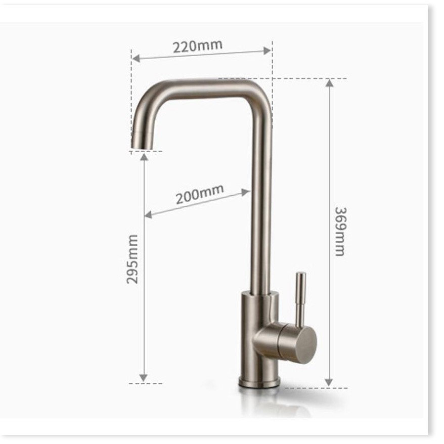 ⚡ Vòi rửa chén nóng lạnh Morally iNox 304 nguyên khối ⚡Freeship