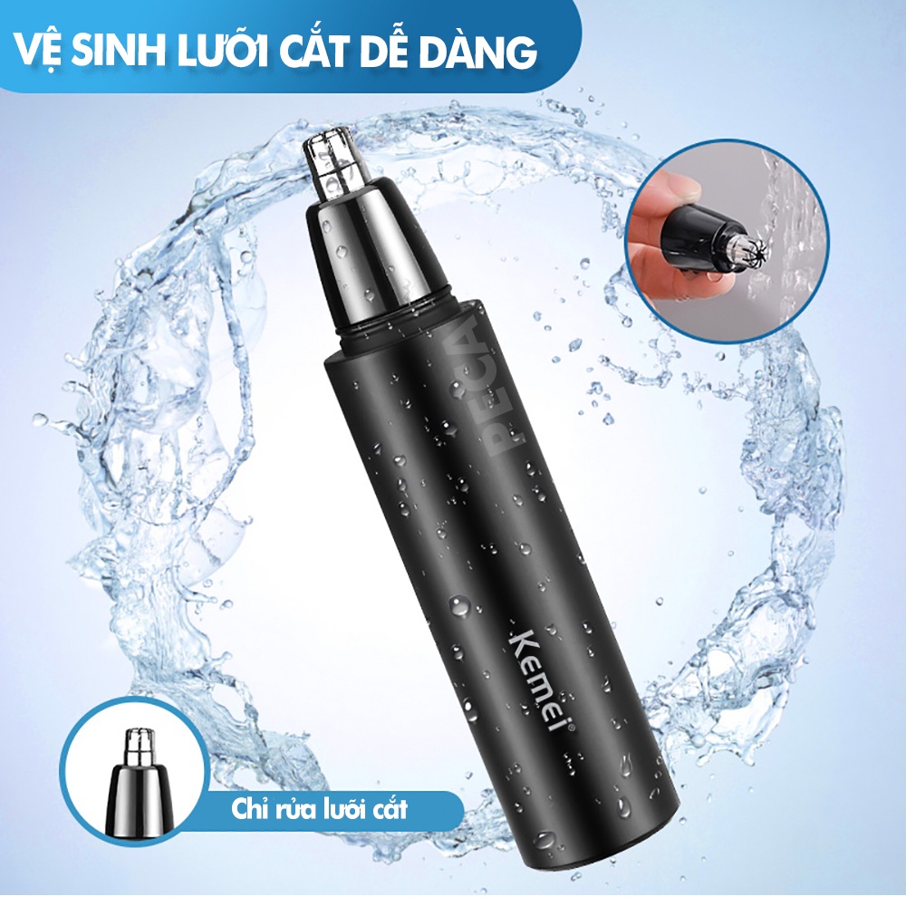 Máy tỉa lông mũi Kemei KM-X4 dùng pin sạc USB tiện lợi - phân phối chính hãng