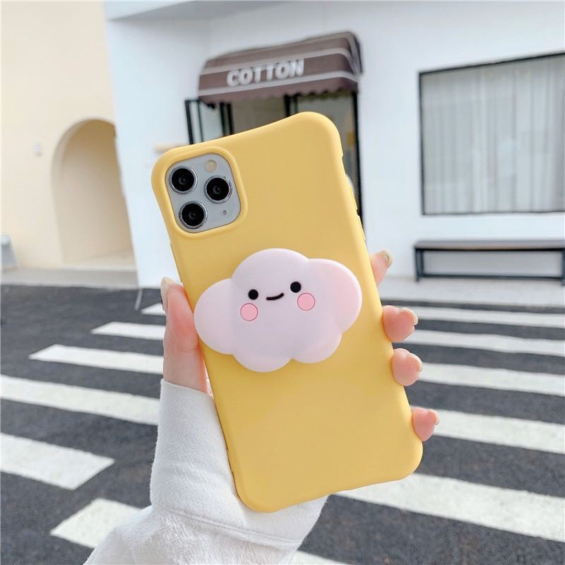 Ốp Onion dẻo đám mây kèm đế chống pop dành cho iPhone 11 Pro Max 7 8 Plus X XsMax XR