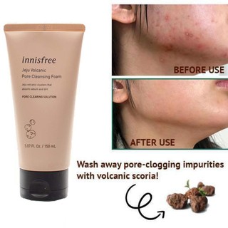 Sữa rửa mặt innisfree jeju tro núi lửa
