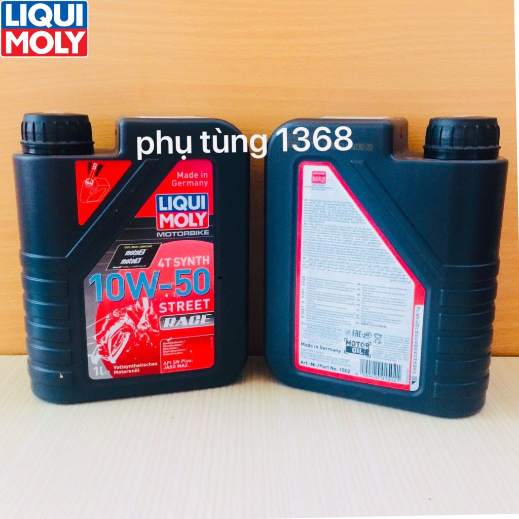 Nhớt Liqui Moly 10W50 Motorbike Synth 4T [ Nhớt xe số , Nhớt xe côn tay ]