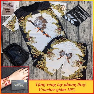 Bộ Đồ Nam Cộc Tay In Họa Tiết hình thổ dân Chất Thun Lạnh - In 3D - BN133 - Xưởng may Giá gốc