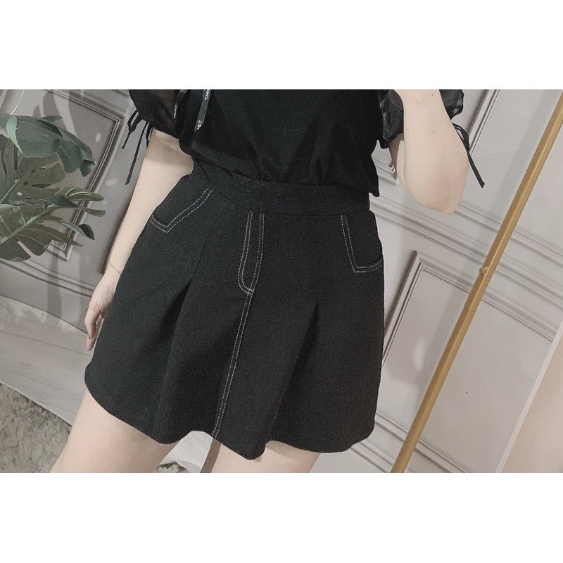 CHÂN VÁY TRẦN CHỈ CHẤT DẠ