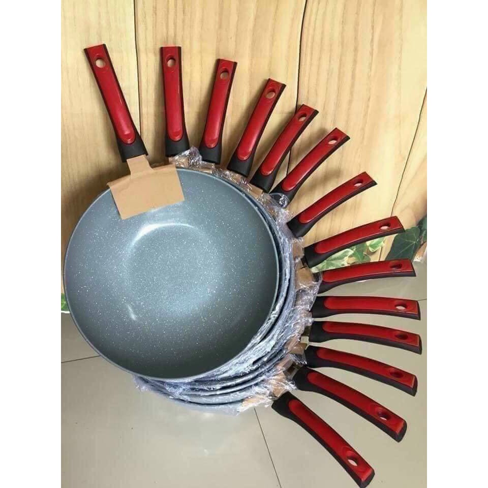 Chảo chia ô, chảo đá chống dính chia 4 ngăn,3 ngăn tiện lợi dùng được bếp từ