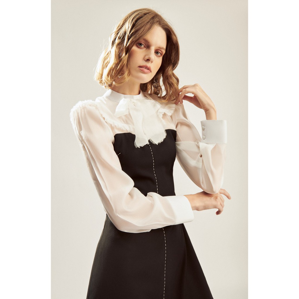 The Maven - Đầm phối màu đen trắng Heidi | BigBuy360 - bigbuy360.vn