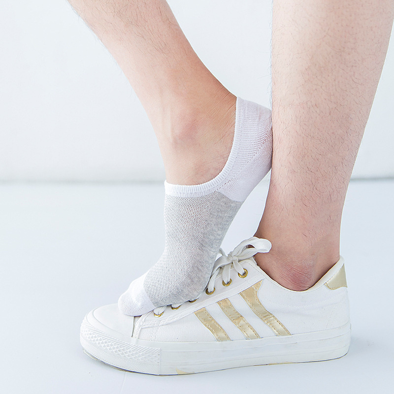 1 đôi vớ cotton sợi tre thoáng khí chống trượt thời trang cho nam