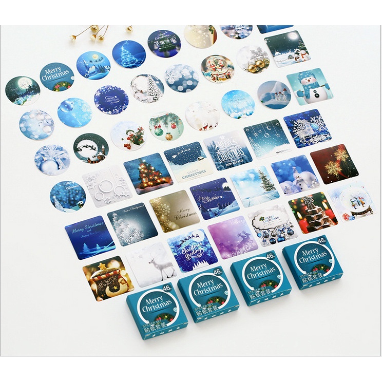 Set 46 miếng dán trang trí sổ tay DIY hình Totoro Maruko phong cách Nhật Bản