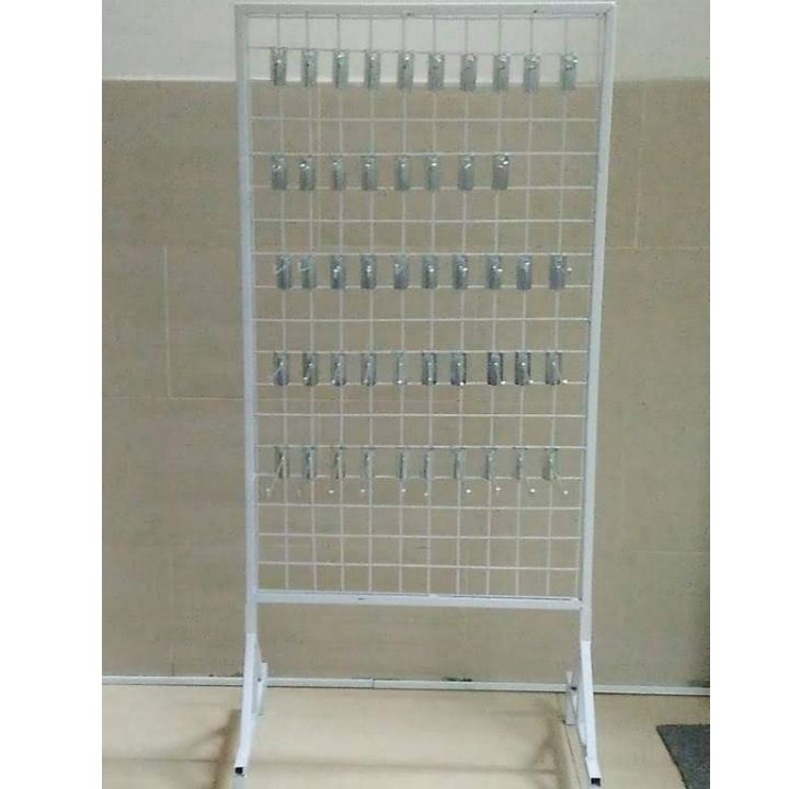 Khung sắt lưới ô vuông treo phụ kiện shop, trang trí, khung lưới móc cài. Lưới sắt decor nhà cửa, phòng. VNS-013