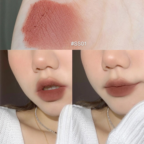 DAIMANPU Lip Glaze Matte Lip Mud Velvet Lip Gloss Waterproof