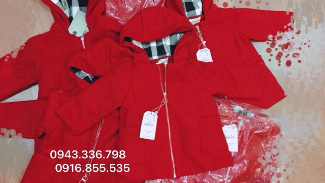 Áo dạ đỏ Zara