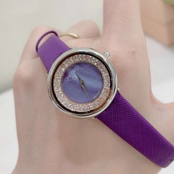 Đồng hô nữ Prada dây da mềm, full box, thẻ bảo hành 12 tháng -Dongho.prada | BigBuy360 - bigbuy360.vn