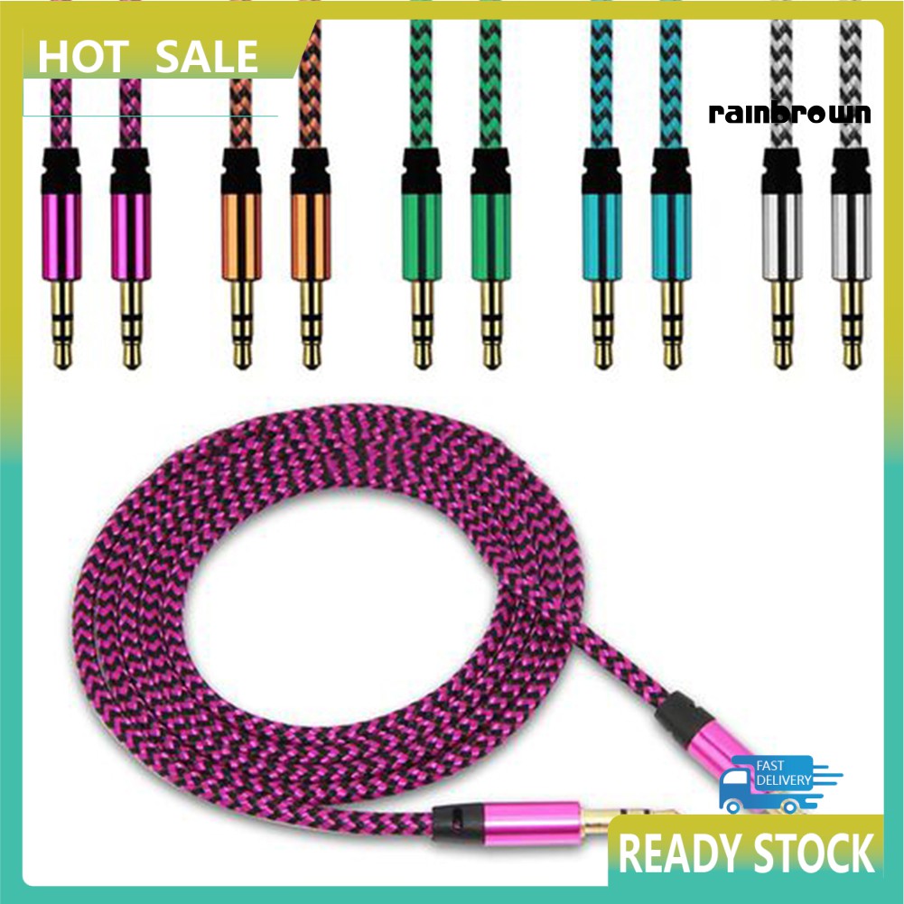 Cáp Âm Thanh Jack 3.5mm Dây Bện Chất Lượng Cao