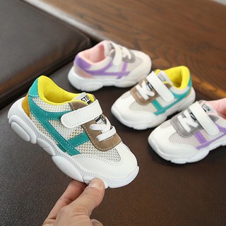Giày sneaker phối lưới nhiều màu cho bé