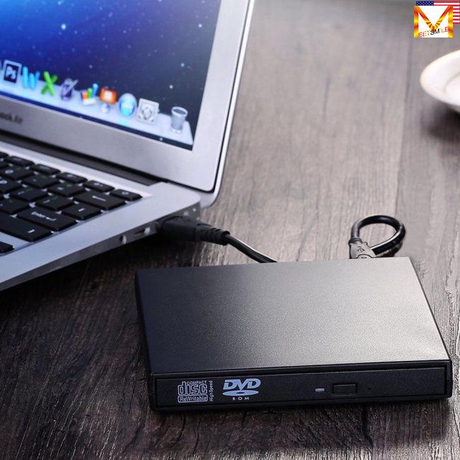 USB External DVD CD RW Disc Burner Combo Drive Reader for Windows 98/8/10 Laptop PC