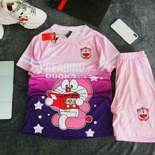 Bộ thể thao doremon hồng