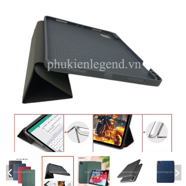 Bao da iPad Pro 11 2021, 2020, Air 4 10.9 inch, 12.9 inch 2020 chính hãng Mutural Yashi (có khay đựng bút) | BigBuy360 - bigbuy360.vn