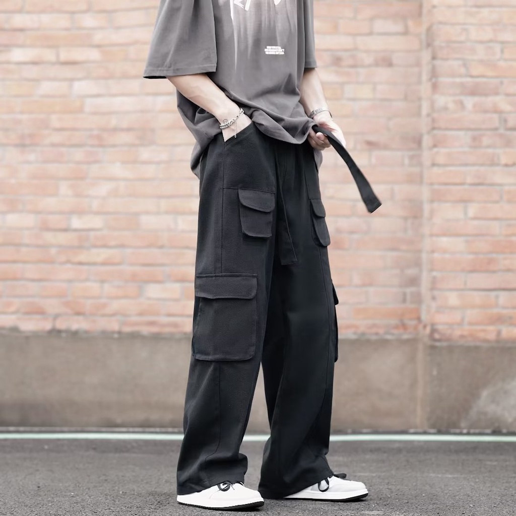 Quần Dài Ống Rộng Có 3 Màu Thời Trang Nam