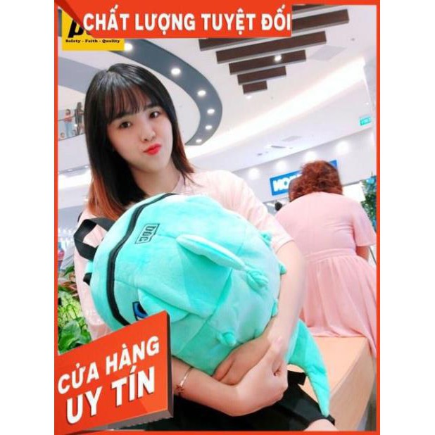 Balo khủng long vải nhung mịn cỡ to nhất màu xanh ngọc
