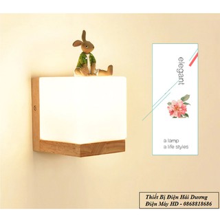 Đèn treo tường trang trí hình khối vuông TN160 - Tặng kèm bóng led
