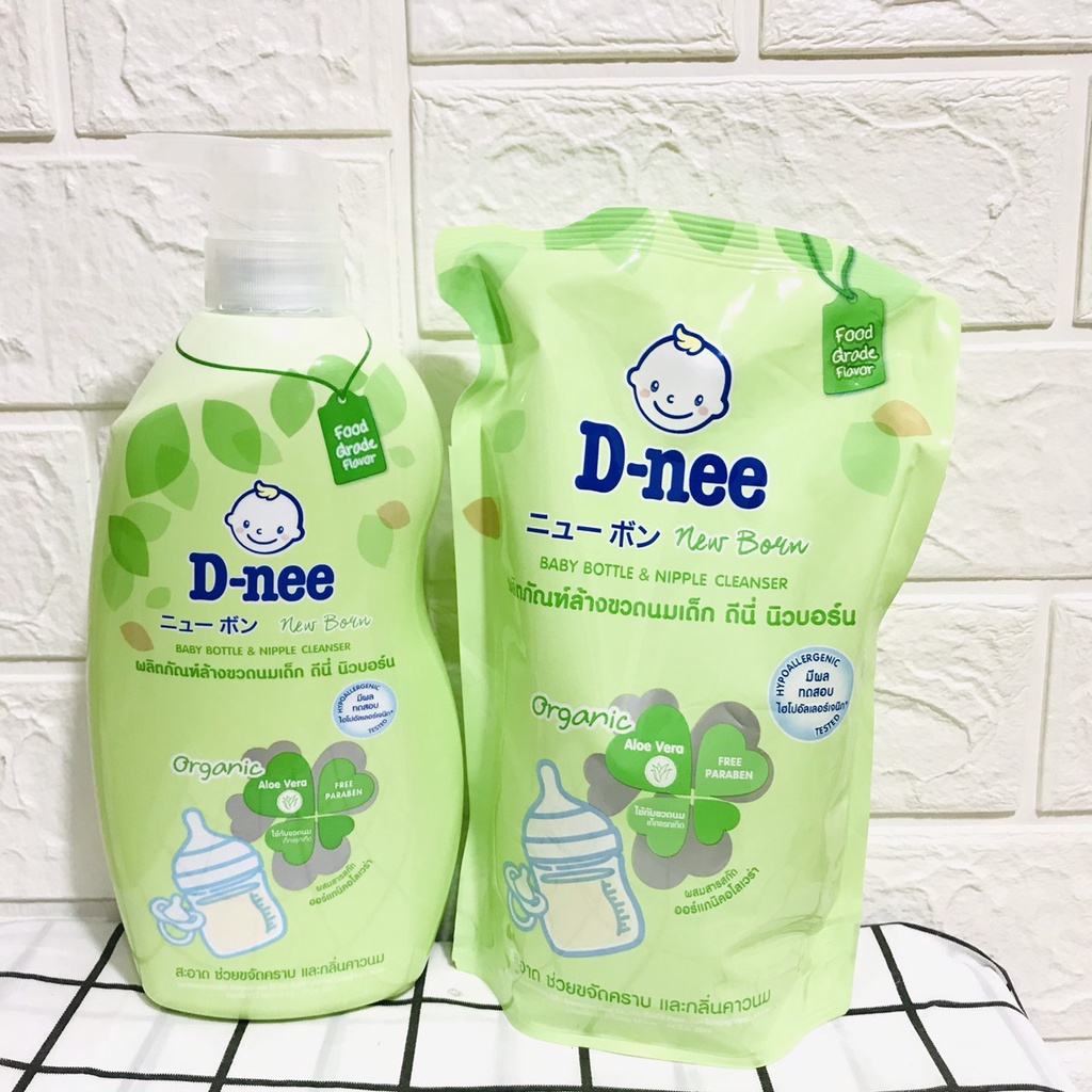 Nước rửa bình sữa Dnee Mẫu mới Thái Lan ( CHAI 620ML HOẶC TÚI 600ML)