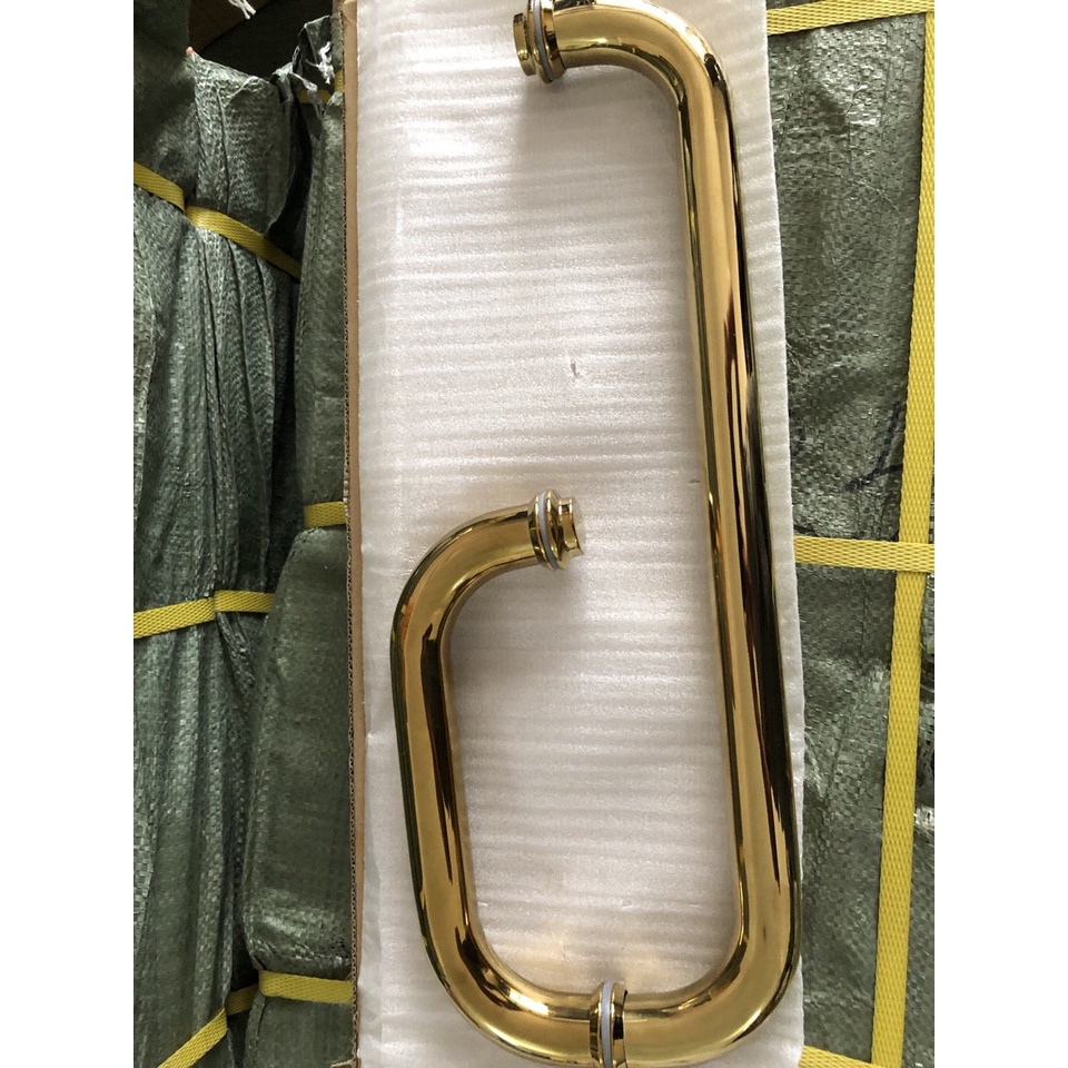 1 BỘ  PHỤ KIỆN CABIN PHÒNG TẮM KÍNH 90 ĐỘ KÍNH KÍNH MẠ PVD INOX VÀNG