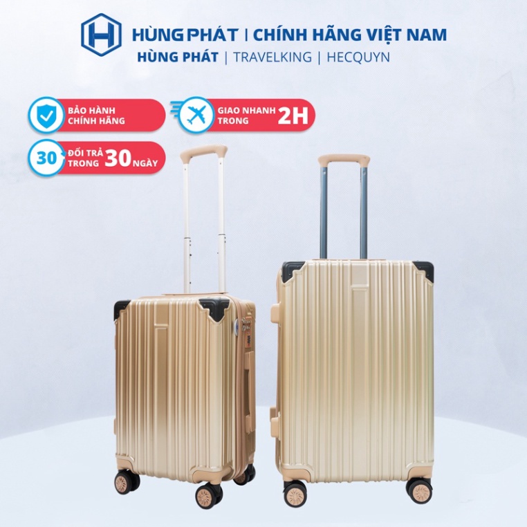 HÙNG PHÁT - Vali kéo du lịch cao cấp HP-608 kích thước 20, 24 inch chính hãng Hùng Phát - Bảo hành 5 năm