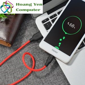 [1M] Cáp Sạc MICRO USB Hoco X21 Plus Dây Silicon Mềm Dẻo Chống Cháy Dài 1M - BH 1 Năm - Hoàng Yến Computer