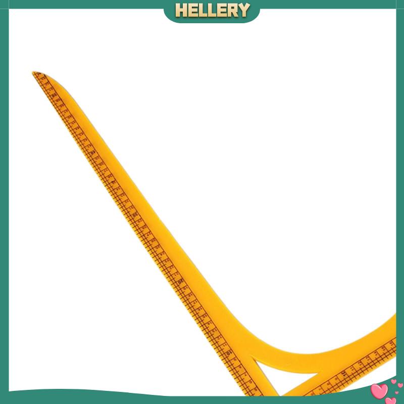 Thước Nhựa Hình Chữ L Màu Nâu Dùng Cắt May Vá Tiện Dụng