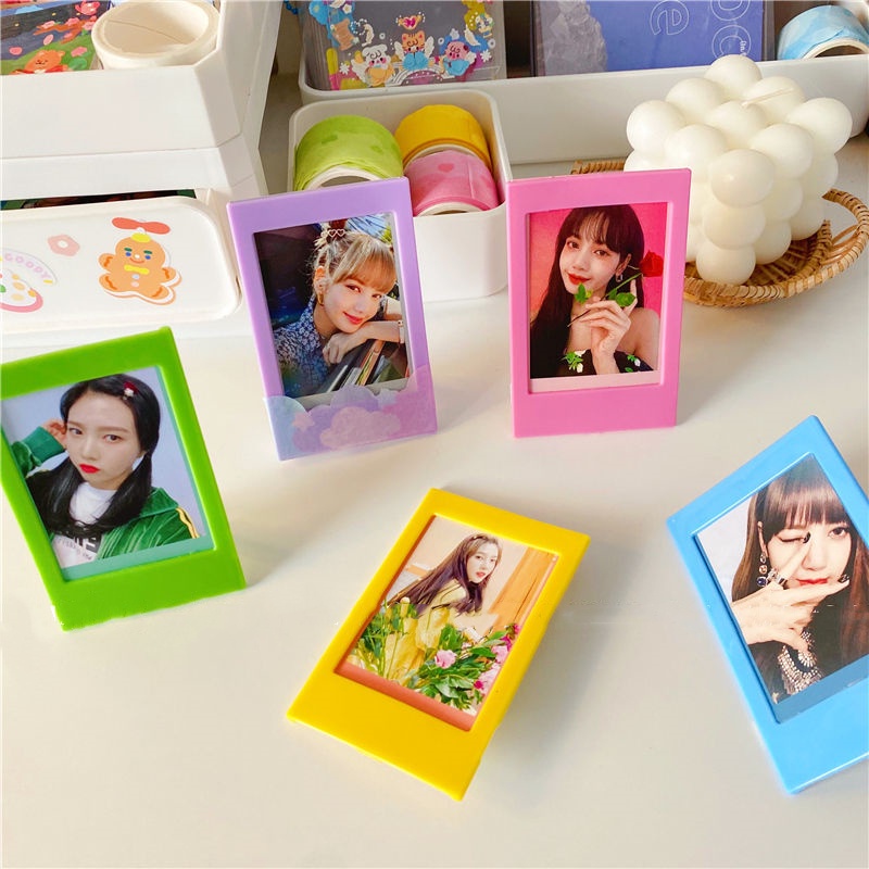 Khung ảnh bằng nhựa mini3 inch màu sắc xinh xắn