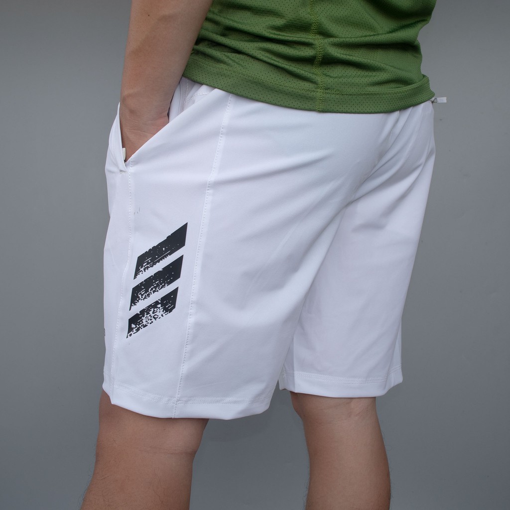 Quần short đùi thể thao nam chất gió co giãn 4 chiều không thấm nước Das 3 sọc bên sườn | BigBuy360 - bigbuy360.vn