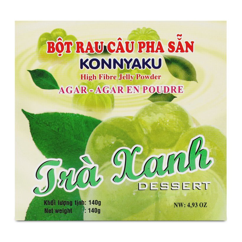 Bột rau câu pha sẵn Konnyaku 140gr date 2022