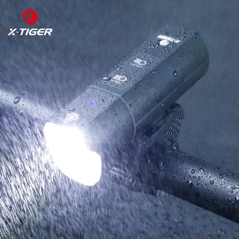 Đèn xe đạp chống mưa X-TIGER 5000mAh sạc bằng USB cho xe đạp MTB