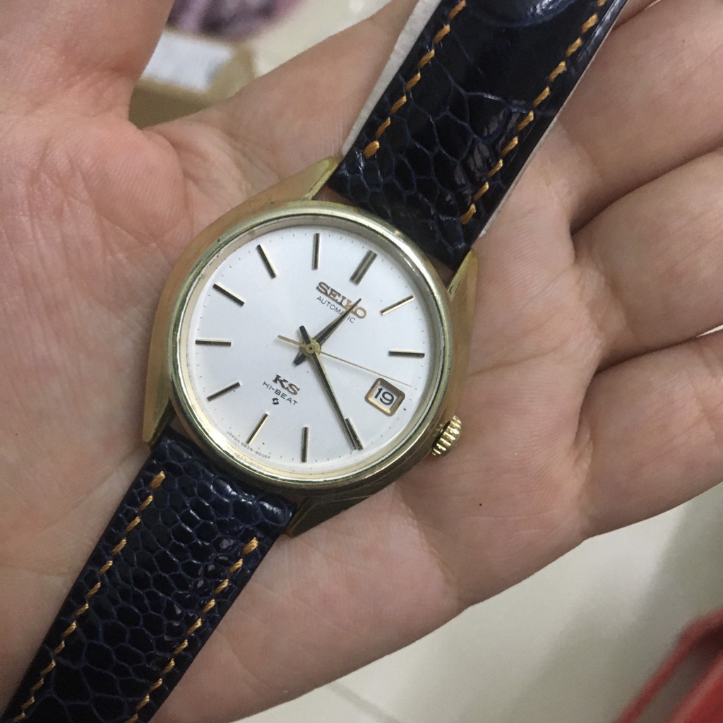 Đồng hồ nam HI-BEAT cơ tự động AUTOMATIC thương hiệu SEIKO hàng si Nhật chính hãng kim vàng