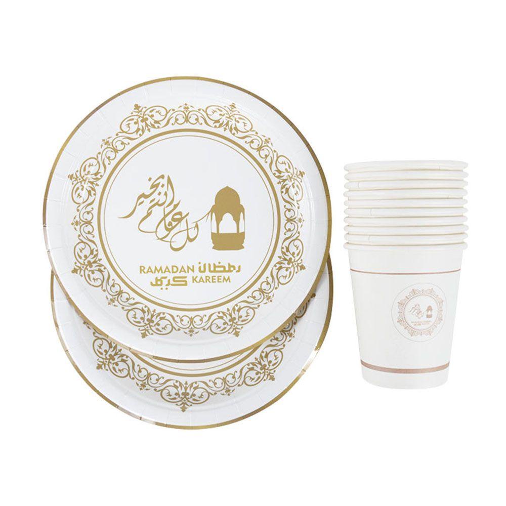 Set 10 Cốc Giấy Phong Cách Hồi Giáo Dùng 1 Lần