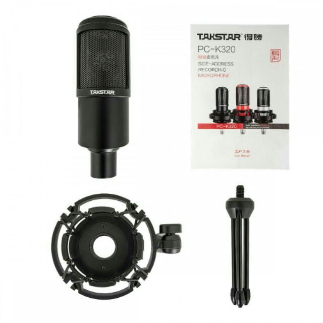 Combo mic Takstar PC-K320 và nguồn phantom 48v