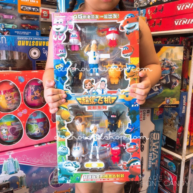 Ảnh thật 💥💥 Set 10 Mô Hình Super Wings - Đội Bay Siêu Đẳng 💥💥 Size 6cm & Size 10cm💥💥