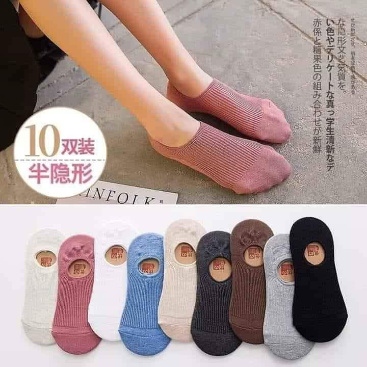 Lố 10 đôi tất hài len tăm DÀY cho nữ