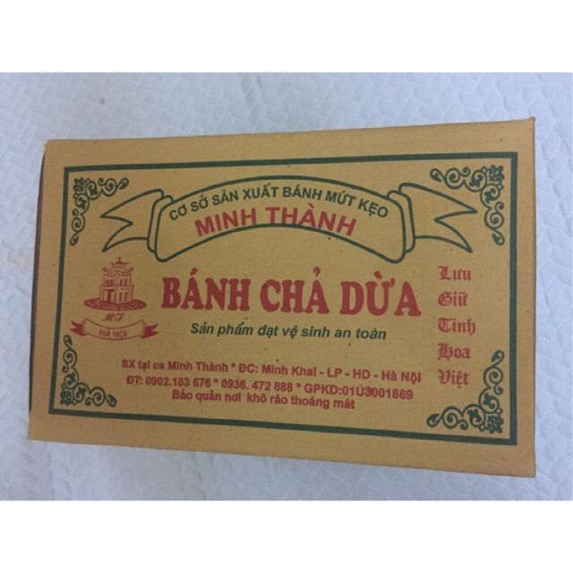 Bánh chả dừa Minh Thành Sỉ Thùng 80 gói