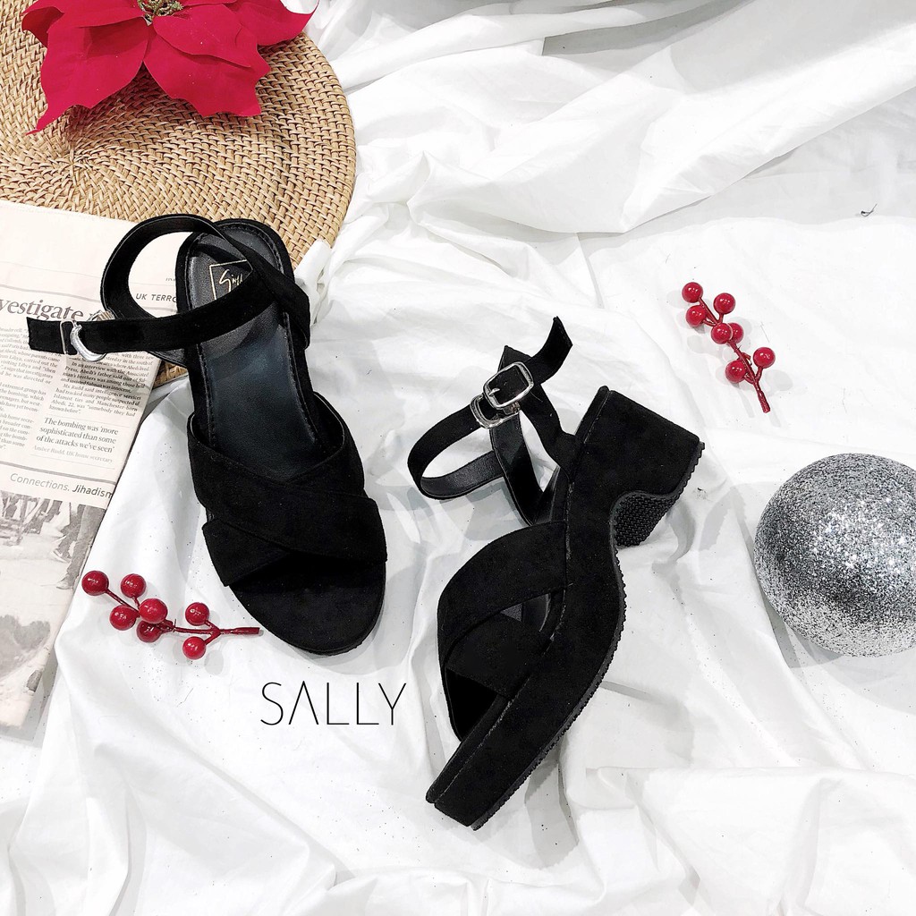 SANDAL CHÉO ĐẾ THÔ