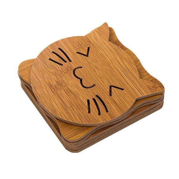 TẤM LÓT NỒI BẰNG GỖ TRE NHIỀU HÌNH NGỘ NGHĨNH Size To