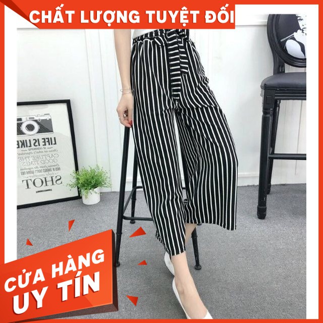 [Mã FAMAYWA2 giảm 10K đơn 50K] [GIÁ BÁN BUÔN] Quần Thun Nữ Ống Rộng Sọc Cột Nơ Nữ Tính mt101 GIÁ SỈ