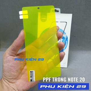 [Samsung Note 20/Note 20 Ultra] Dán dẻo FULL màn, FULL lưng PPF cao cấp