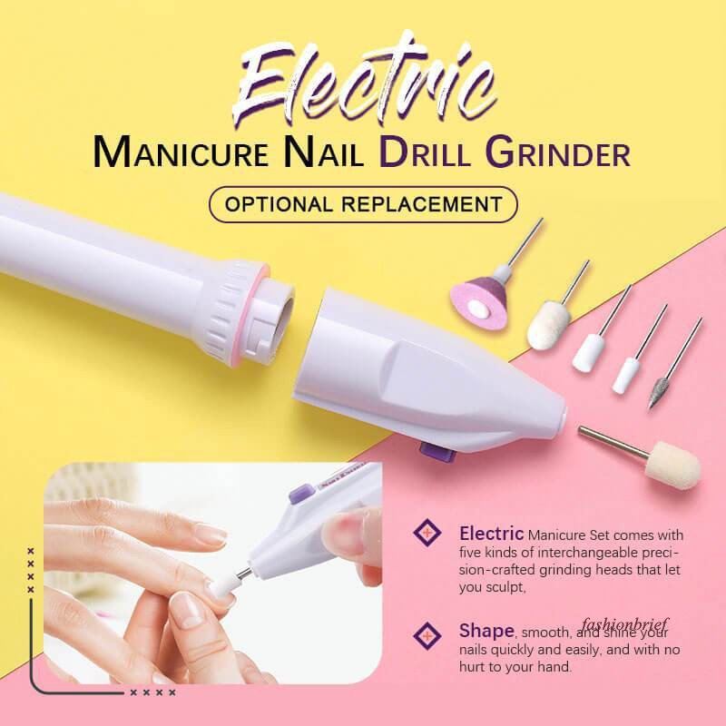 [Hàng mới về] Bộ Dụng Cụ Mài Móng Tay Mini Chạy Điện Dễ Sử Dụng