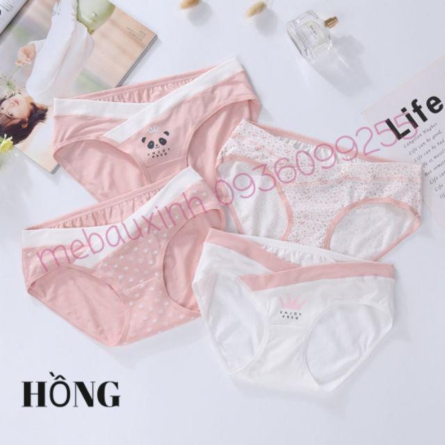 Quần Lót Bầu Cạp chéo Sau Sinh Cotton Cao Cấp, Thương Hiệu ENJOY PREG