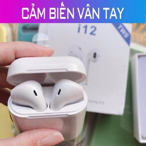 Tai Nghe Bluetooth i12 TWS Tai Nghe Bluetooth Không Dây Cảm Ứng Vân Tay 1 Chạm - Chống Ồn - Bảo Hành 1 Đổi